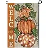 Fall Welcome Pumpkins Fall Garden Flag 12x18 Inch Double Sided jjp