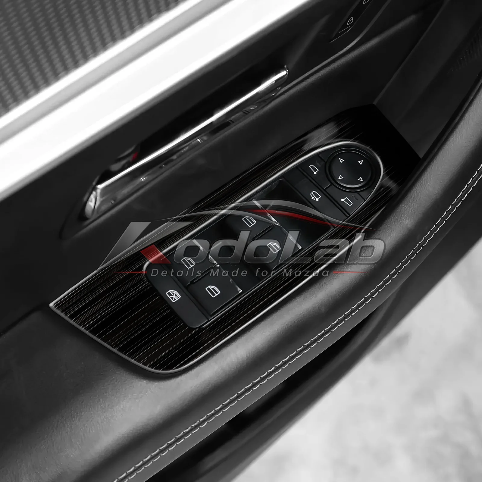 For Mazda CX60 2022-2025 CX70 CX80 CX90 2024-2025 Metal Window Switch Frame Anti Scratch Interior Modification Car Accessories