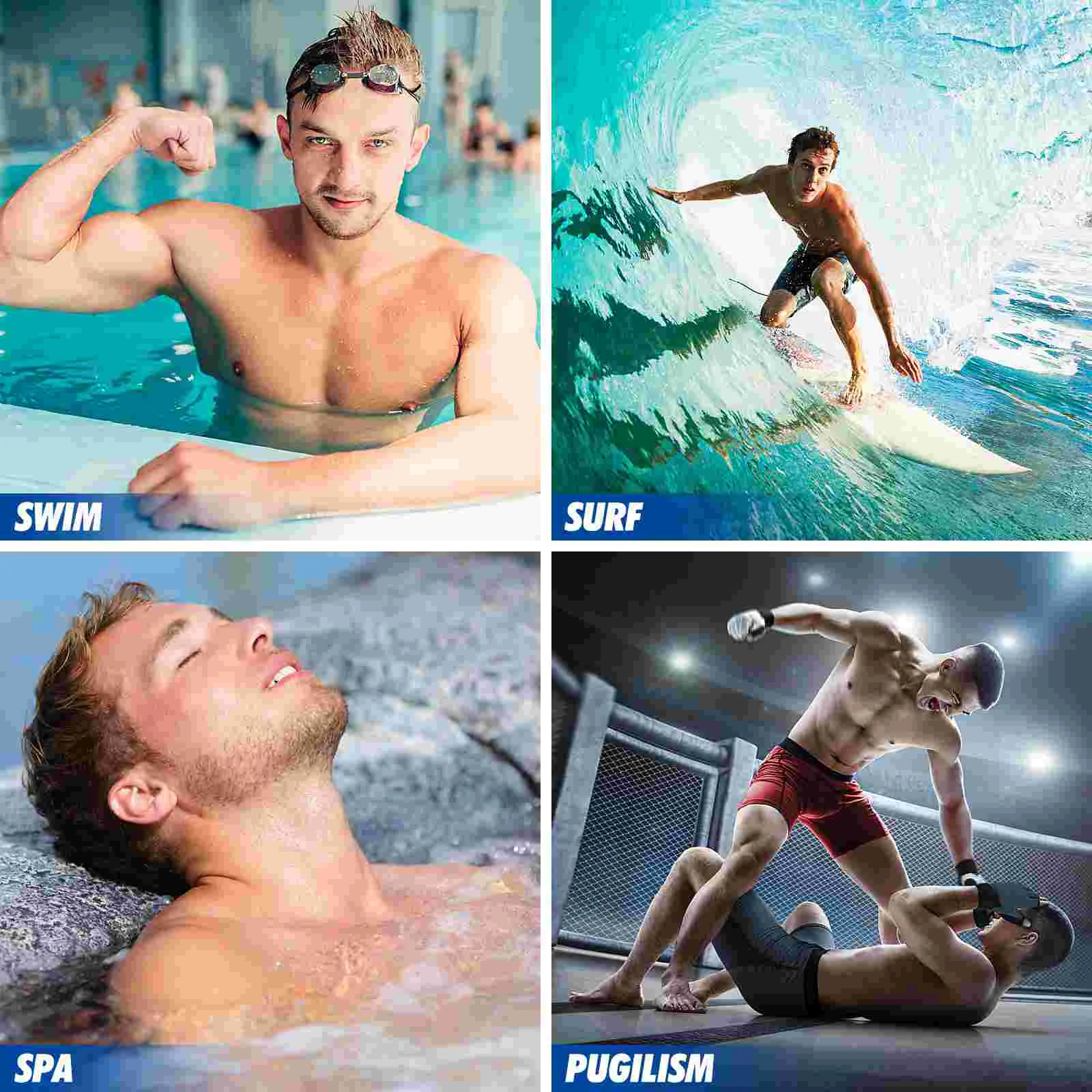 2 Pcs Wear under Swimsuits Pouch Swimming Trunk Pad Bulge for Bathing