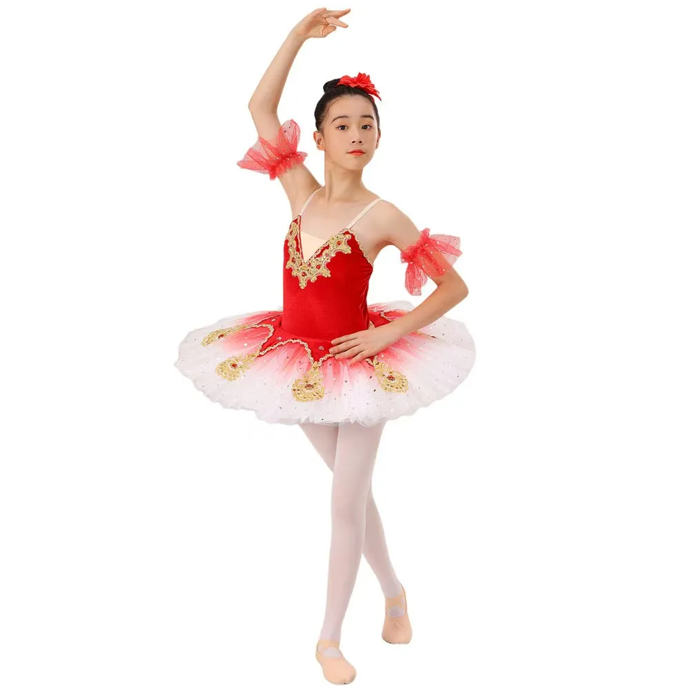 Peacock Opening Screen Children\'s Ballet Skirt Girls\' Dance Skirt Disc sequin Ballet Performer Costume Program Performance Dress