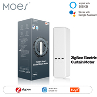 MOES Tuya Zigbee Chain Roller Blinds Smart Electric Curtain Shade Drive Motor Lithium battery App Control with Alexa GoogleHome