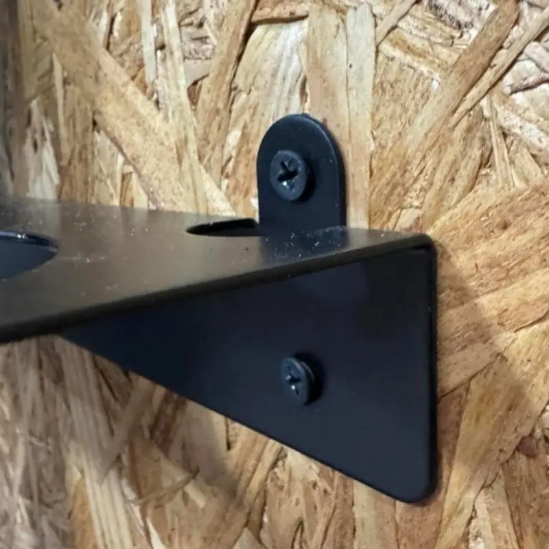 Double Funnel Wall Mount Bracket Heavy Duty Steel Garage Support 1.7in-2.9in Double Hole Sizes for Automotive Oil