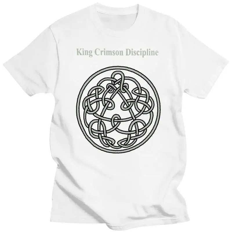 

New King Crimson Men's Discipline T-shirt Red T Shirts Short Sleeve Leisure Fashion Summer Brand Clothes Summer 2024