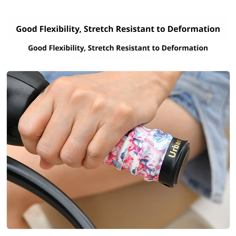 SEAMETAL Motorcycle Handlebar Wrap Soft Cushioned PU Foam Grip Cover Non-Slip Anti-Vibration Tape for Bicycle Scooter