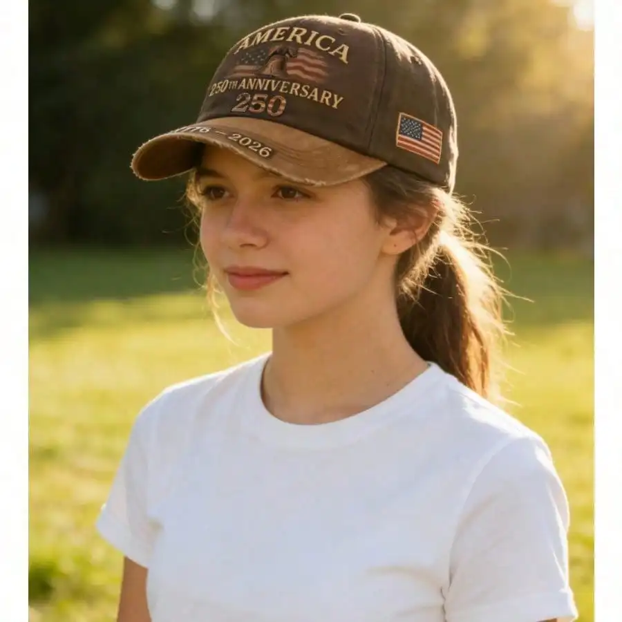 Anniversary Patriotic Baseball Cap, USA American Independence Embroidered Hat, Ideal Gift for History Enthusiasts & Festival