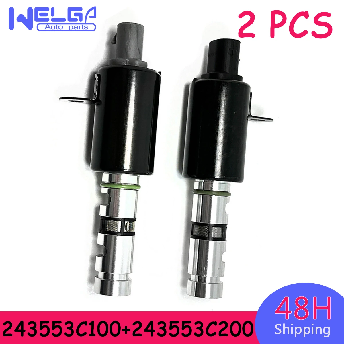 

Car Accessories 2Pcs Oil Control Valve Left & Right For Hyundai Azera Entourage Genesis Santa Veracruz Kia Amanti 3.3L 3.8L 4.6L