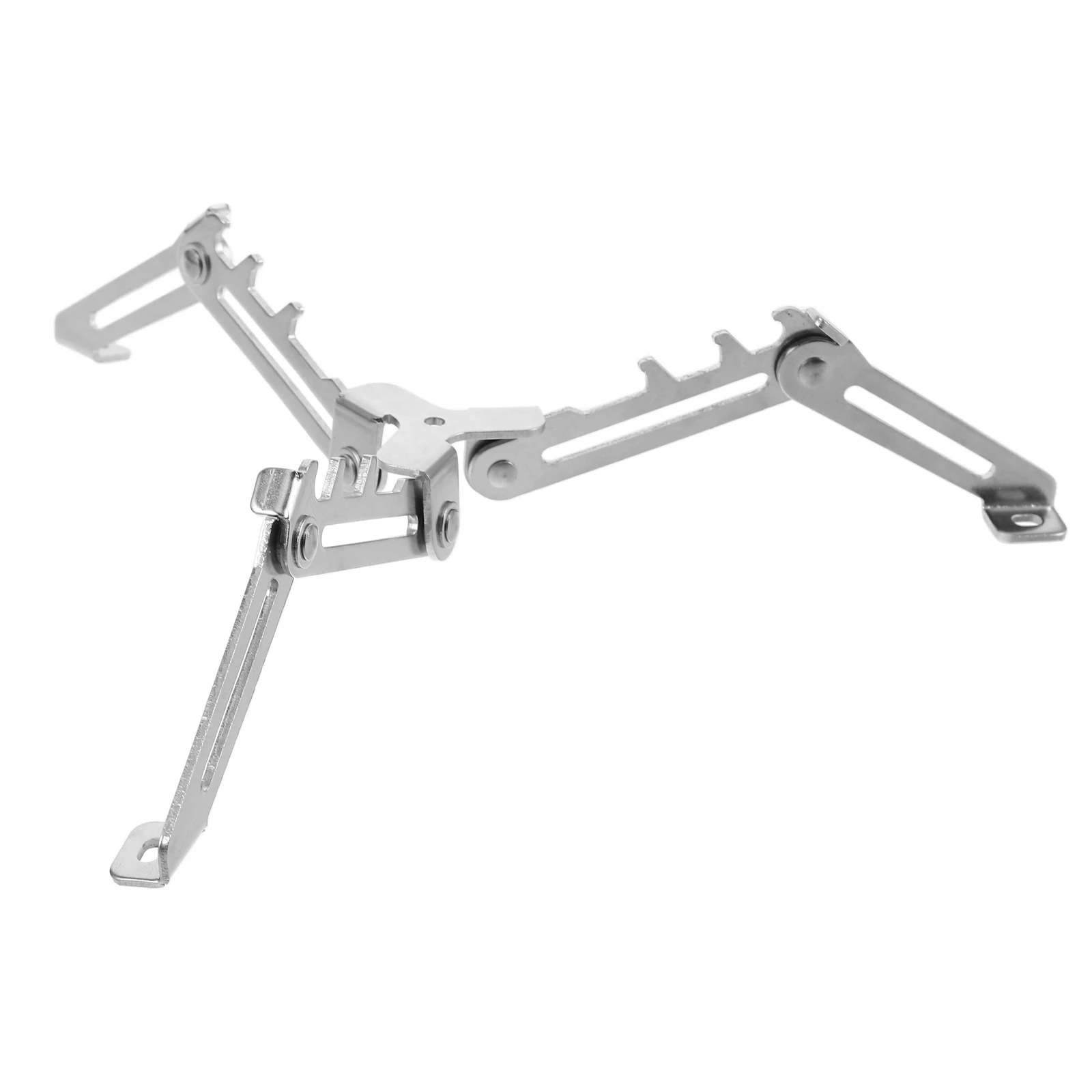 

Outdoor Gas Tank Bracket Foldable Stainless Steel Canister Stand Camping Stove Tripod Propane Holder Mount Rack