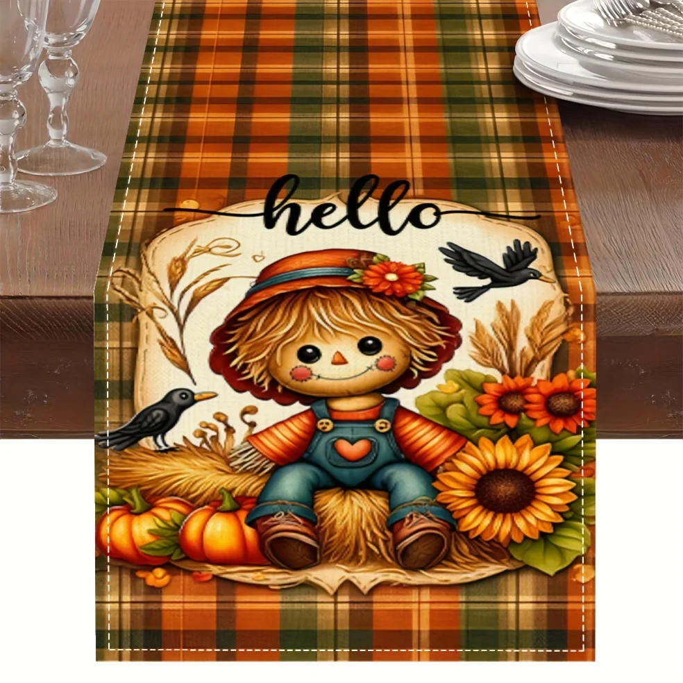 

1Pc Halloween Theme Table Flag,Autumn Decoration Cute Rustic Style, Suitable for Party, Restaurant, Home, Market, Holiday Layout Scene.