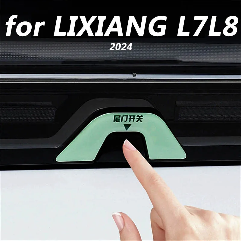 Car exterior decoration accessories, trunk switch button indicator patch DIY glitter 1pcs for LIXIANG L7 L8 2024