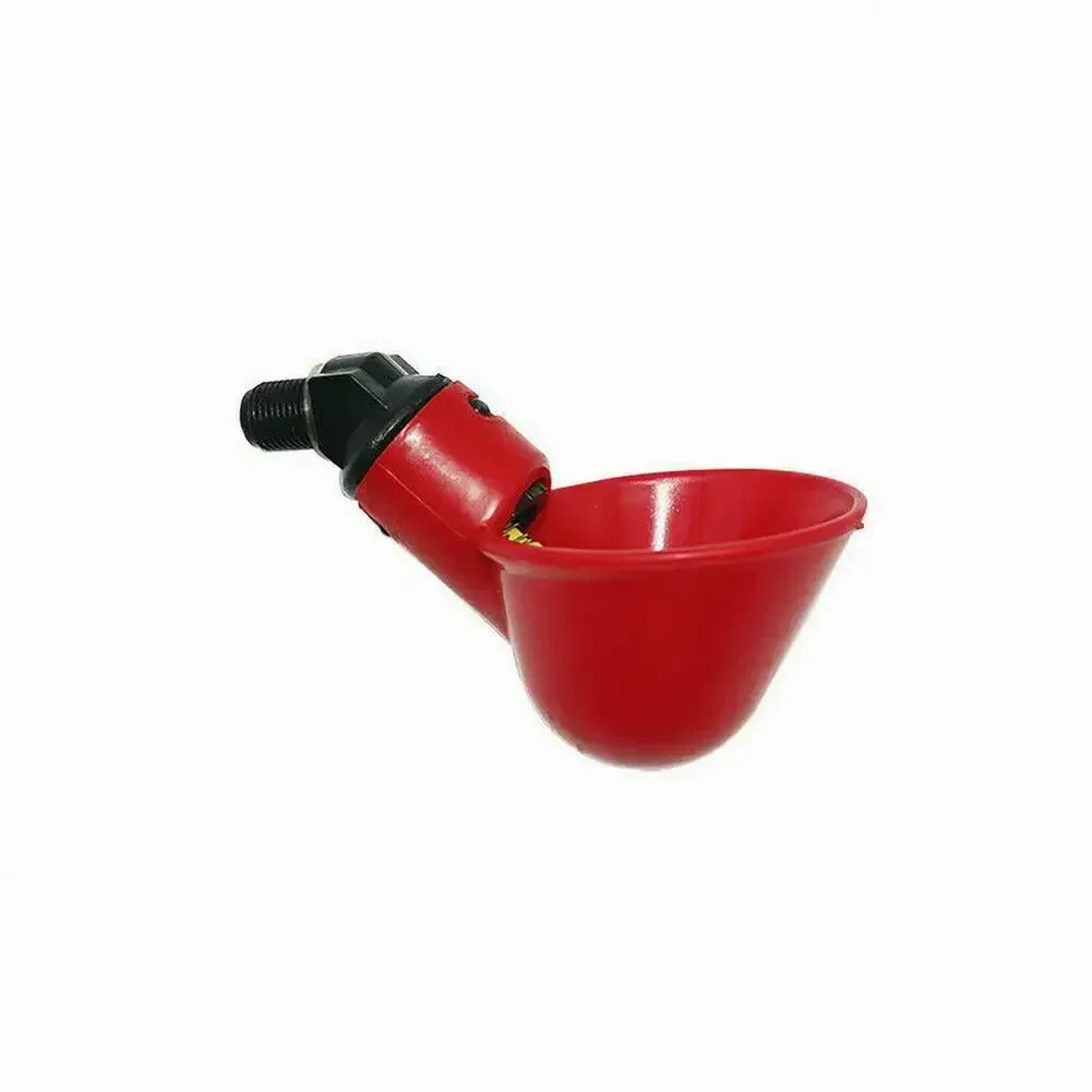 10pcs Plastic Bird Feeders Pet Automatic Cups Water Feeder Drinker Chicken Waterer Poultry Chook Bird Wildlife Accessories