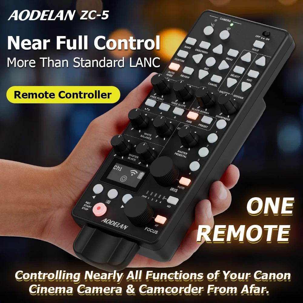 

Replace Canon RC-V100 Wireless Remote Controller for Film Making, Exposure & White Balance Control, Work for EOS C500 C400 C300