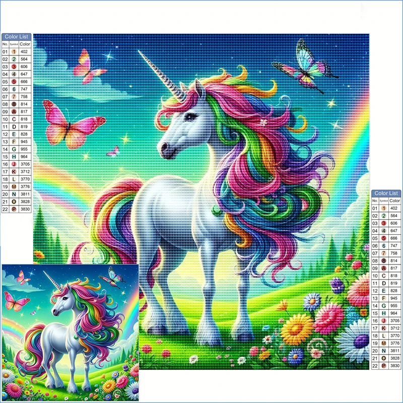 

Наборы для алмазной живописи Majestic Unicorn In Fairylan, большие полные алмазные вышивки, алмазные картины, искусство и ремесла, подарки для взрослых