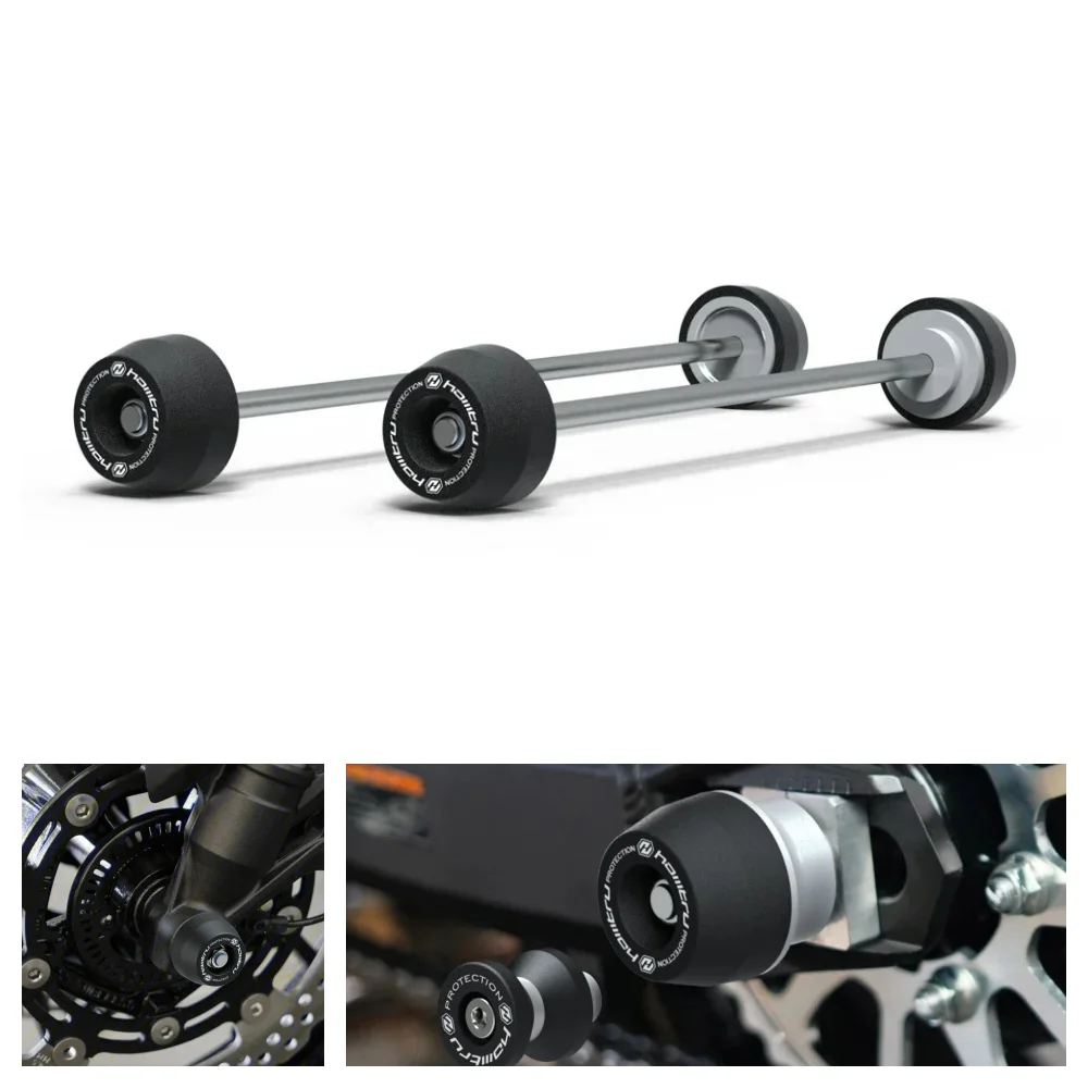 For Ducati Scrambler 800 2015-2023 Rear Front Axle Fork Crash Sliders Cap Pad Motorcycle Wheel Protector
