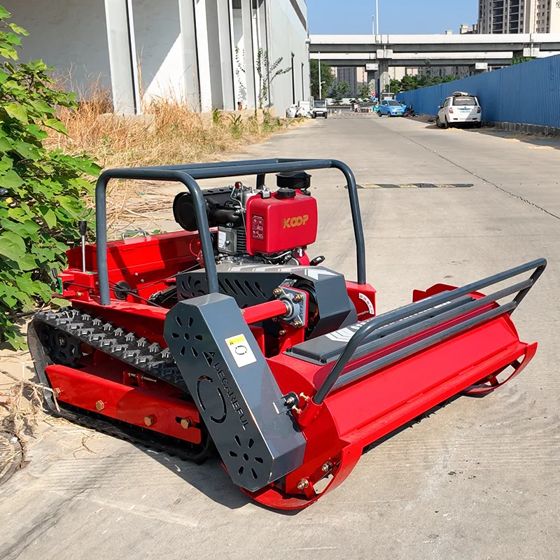 تخصيص جودة عالية flail جزازة العشب التحكم عن بعد ذكي آلة تقطيع العشب روبوت بكرة آلة تقطيع الفراشي شهادة CE