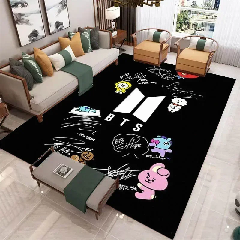 Kpop Jeon Jung Kook JIMIN Printed carpet Non-slip carpet yoga mat room decor carpet for living room area rug birthday gift