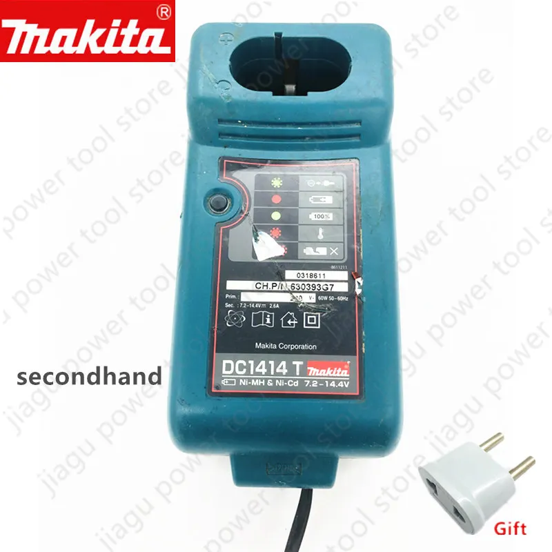 

Original Charger secondhand DC1414T for MAKITA FP1804F 4190D 4190DW 4300D 4390D 5090D 6012HDL 6092D 6093D 6094D 8400D 8402VD