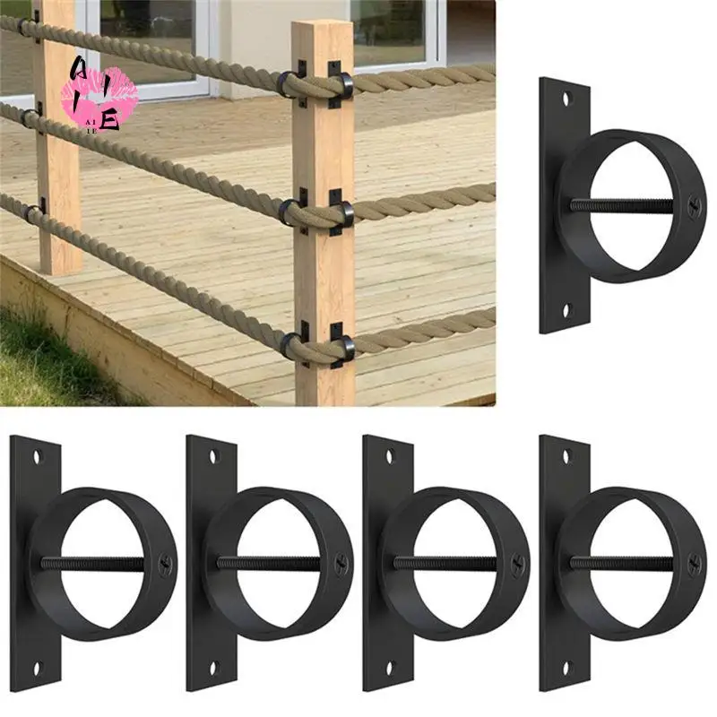 A11E-5Pack Rope End Snap With Cross Screw Securing Rope Support Rope Cap Rope Cover Stainless Steel For Hemprope