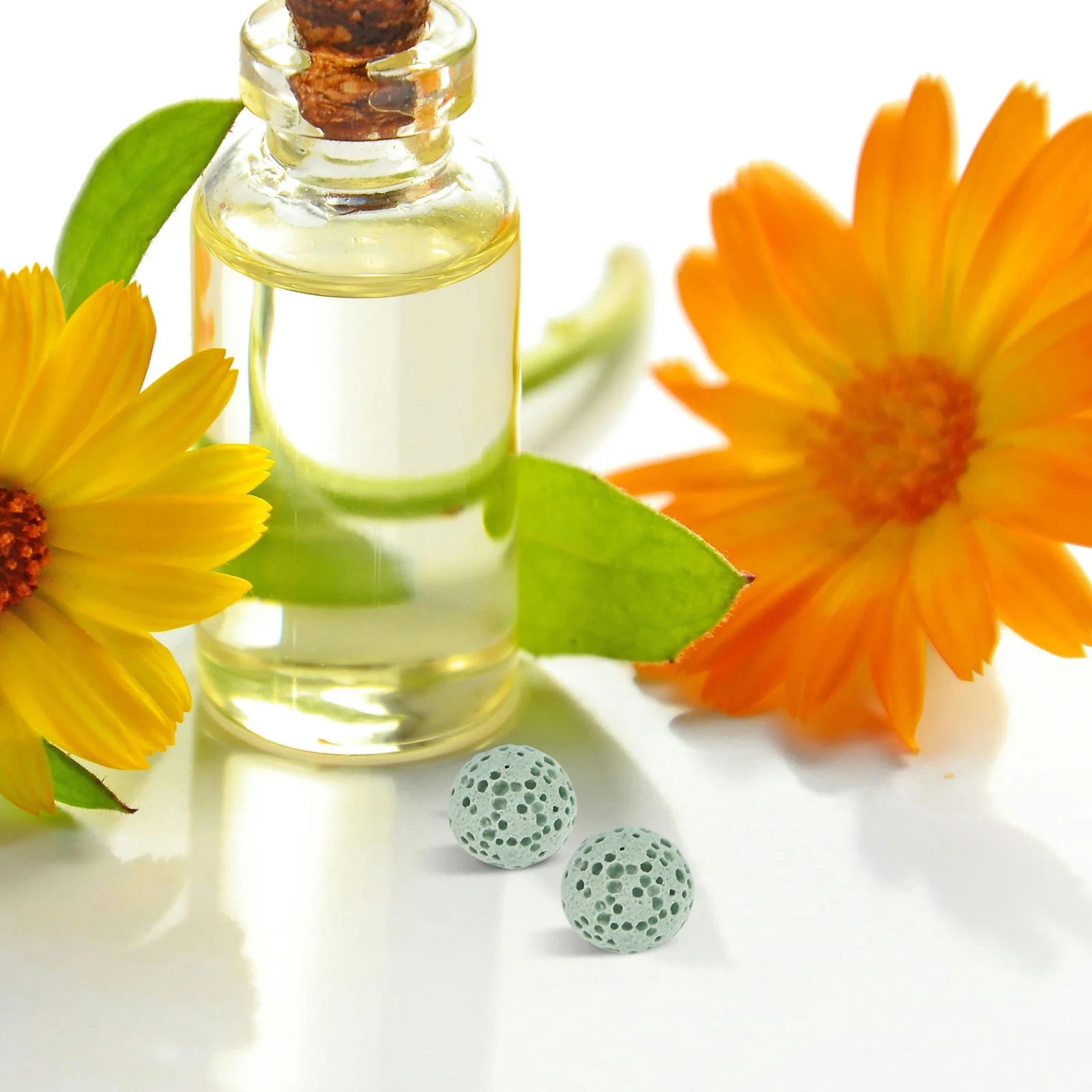 

39Pcs Unscented Aroma Beads Made from Volcanic Rock Round No Hole Design for Car Diffuser Jewelry Crafting Home Spa Aromatherapy