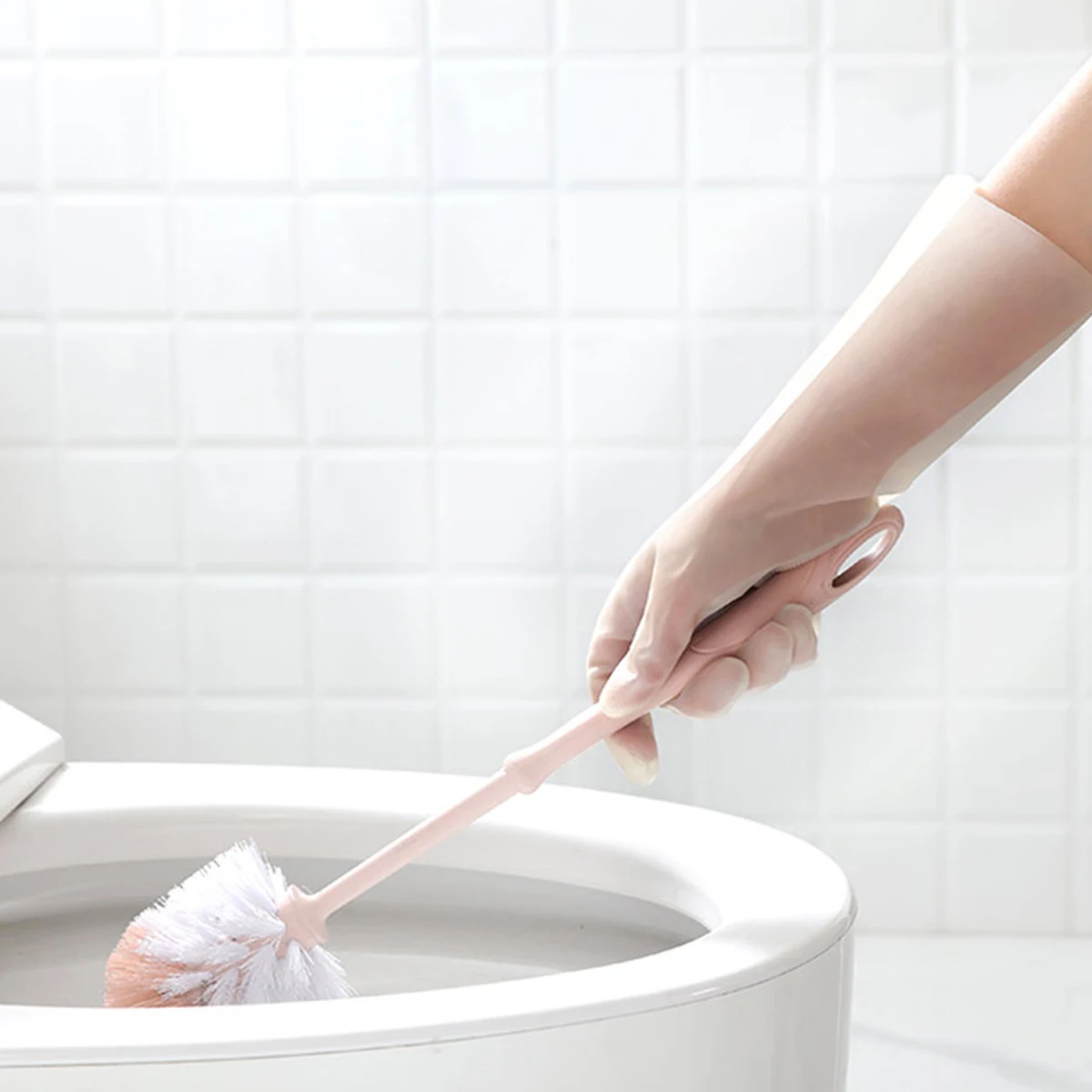 

Dishwashing Rubber Kitchen Cleaning Oil Resistant Waterproof Housework Gloves Breathable Reusable Protective Gloves for Hand