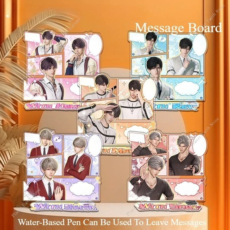 Love & Deepspace Character Water-Based Pen Message Board Stand - Sylus Rafayel Zayne Xavier Caleb Anime Cartoon Desktop Ornament
