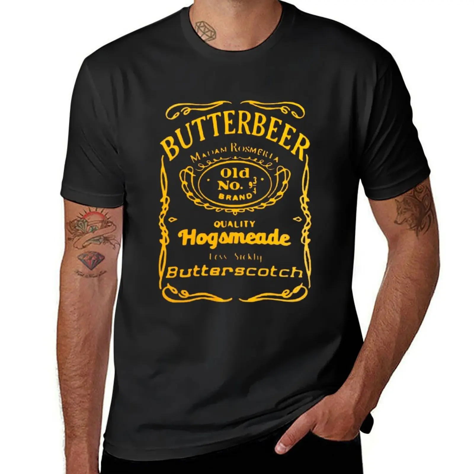 ButterBeer T-Shirt customizeds anime summer clothes t shirts men