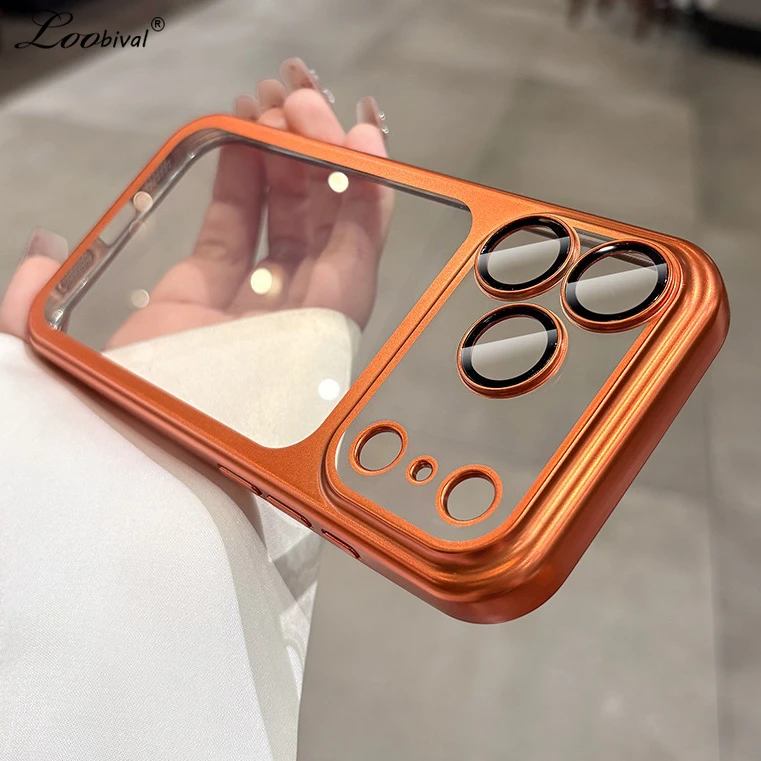 Matte Transparente Weiche TPU-Hülle für iPhone 17 16 Pro Max Air 14 15 Plus 11 12 13 mit Kamera-Schutzfolie, Stoßfest und Ultra-Slim Cover
