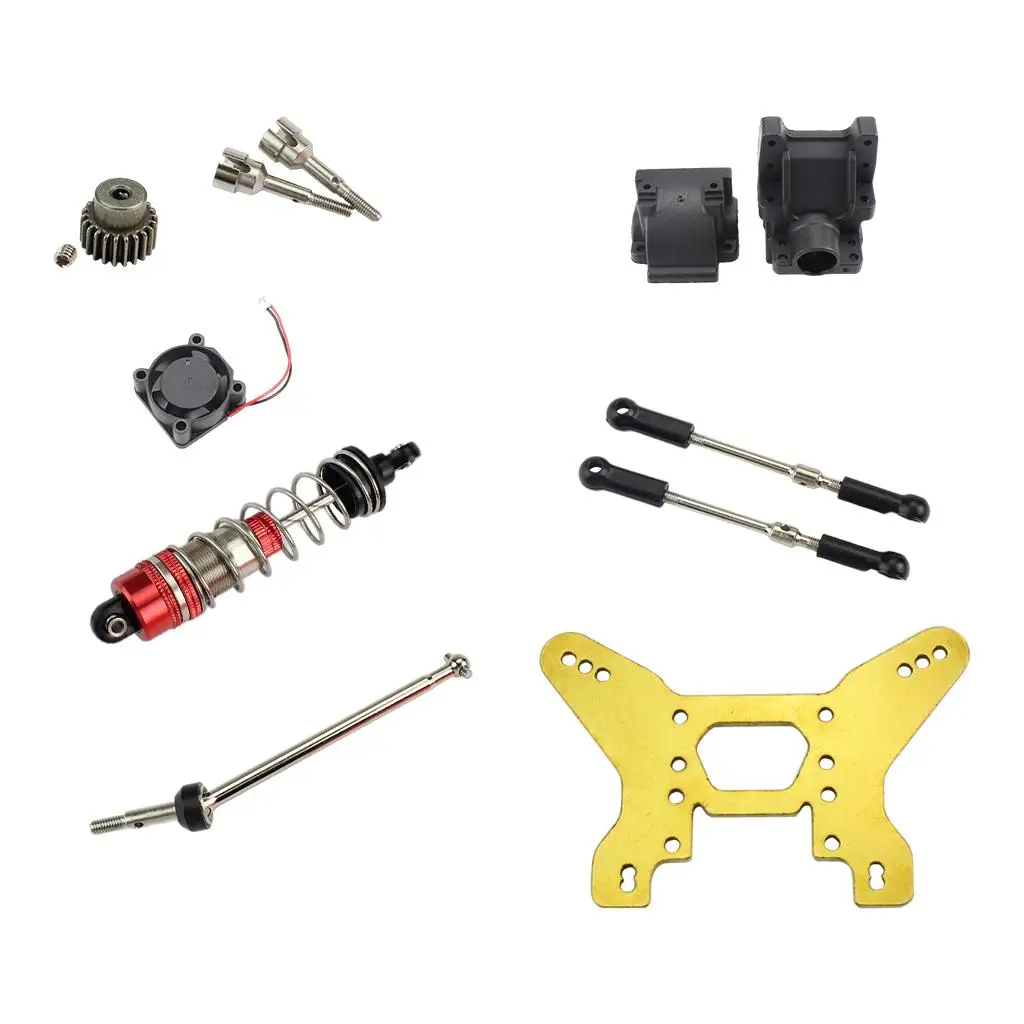 Wysokowydajne części do modernizacji samochodów RC do gąsienicowego ciężarówki Monster Truck w skali 1:10