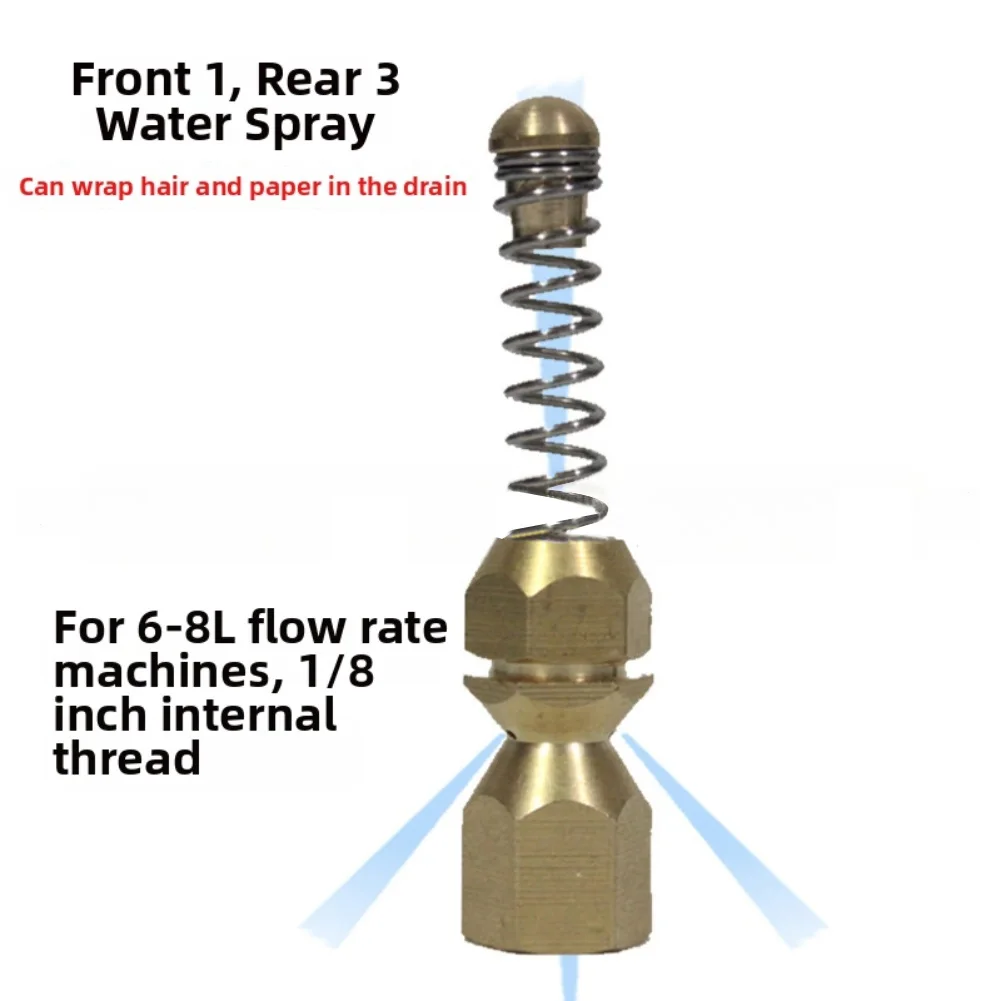 

Набор насадок для очистки трубопровода - прочная нержавеющая сталь для эффективных сабов, насадка для быстрого соединения, насадка для очистки канализации, высокое давление