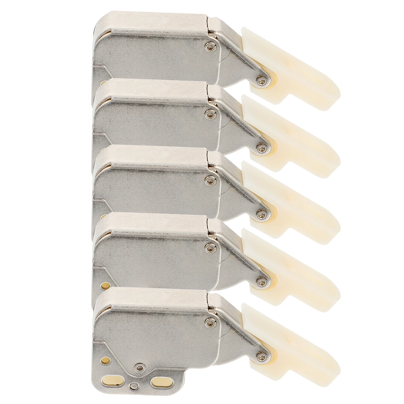 

5Pcs Elephant Nose Catch Self-Locking Spring Buckle Push-in Touch Lock for Cabinet Furniture Door Safety Automatic Spring Snap