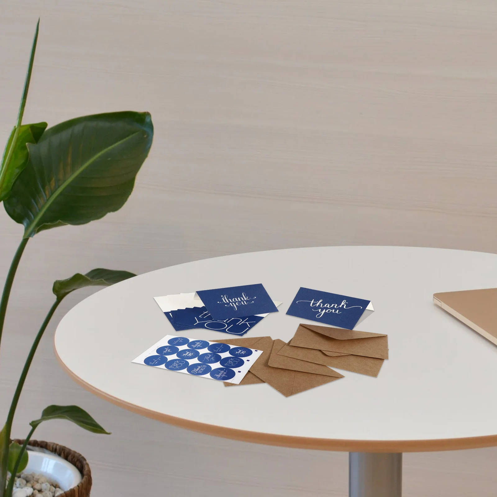 

16Pcs Wedding Thank You Cards Envelopes Elegant Printed Decorative Shower Bridal Shower Party Supplies Bulk Thank You Notes