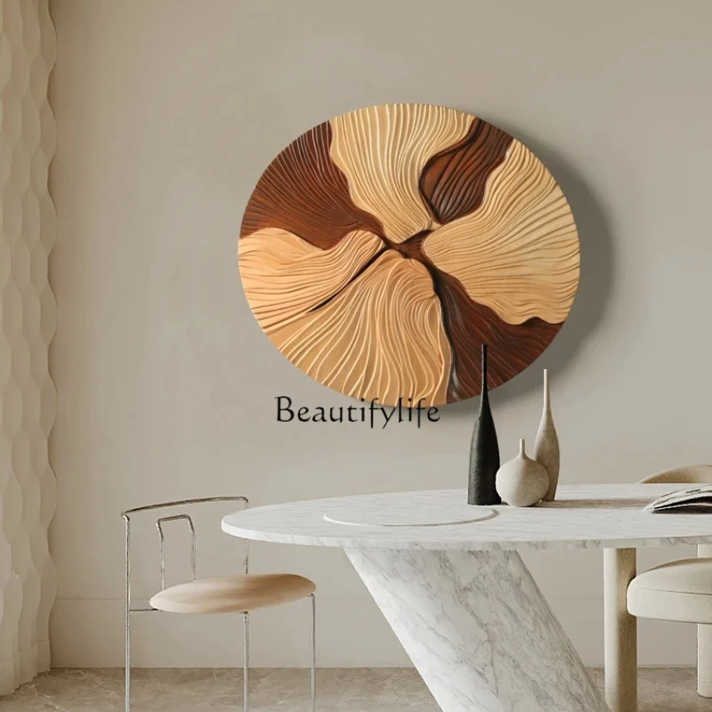 Advanced living room entrance installation painting, modern abstract three-dimensional wood carving decorative painting