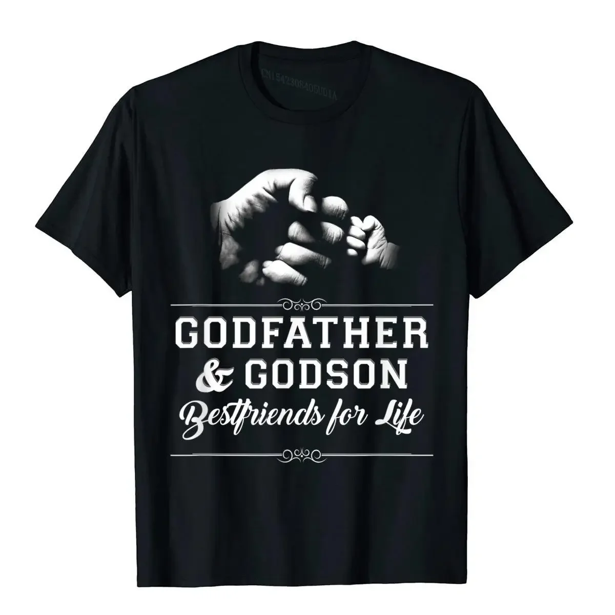 

Mens Godfather Godson Friends Fist Bump TShirt Family Cool Tee T-Shirt Tight Cotton Man Tops T Shirt Personalized Cute T Shirt