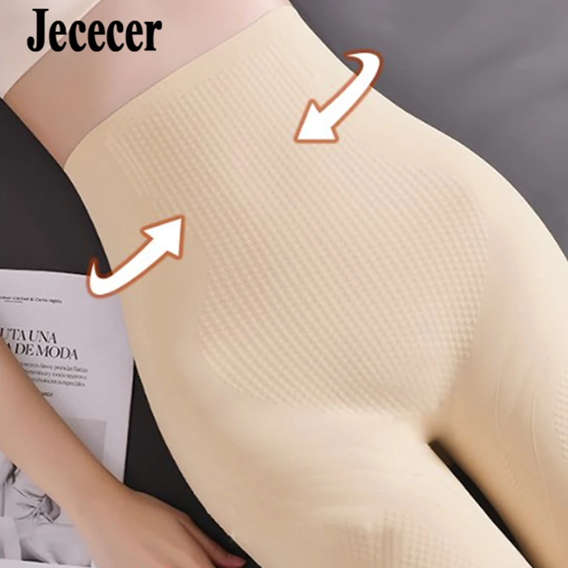 Jececer Intimo per donna Riduttori del corpo Mutandine contenitive Vita alta Trainer Sollevamento corto Glutei Pancia Dimagrante Shapewear