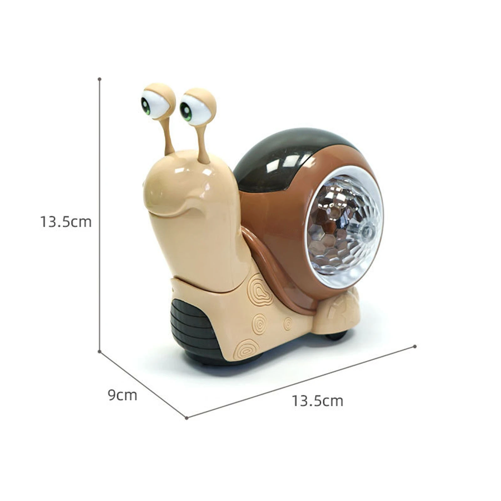 Crawling Snail Baby Toy with Music Lights Universal Interactive Electric Walking Tummy Time Snail Toys for Baby Toddler