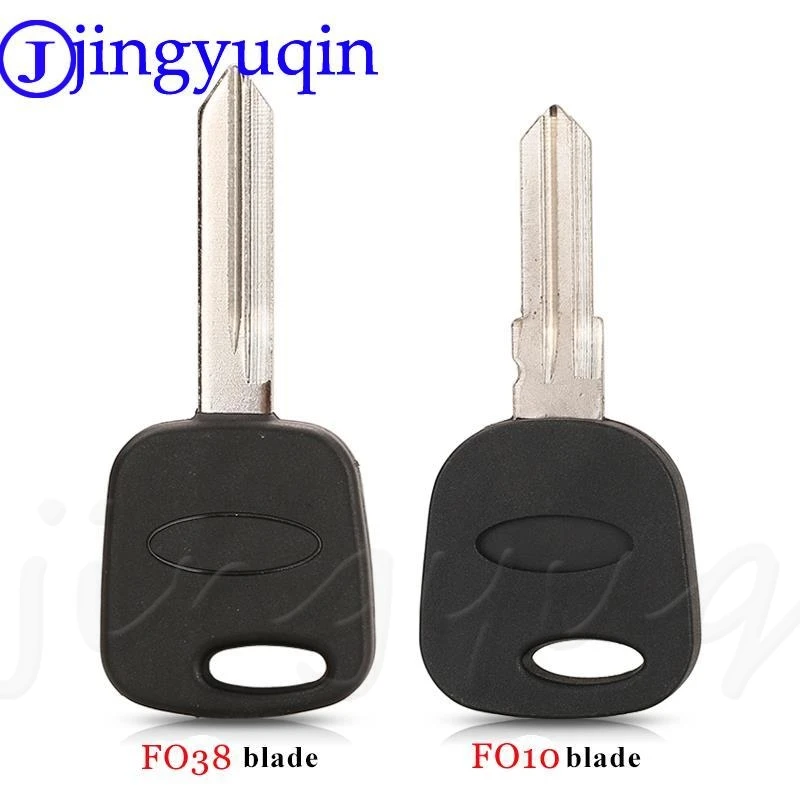 

jingyuqin 10pcs Transponder Car Key Shell For Ford Escape Kuga Maverick Focus Mondeo F150 Mustang Key Case Fob FO38/FO10