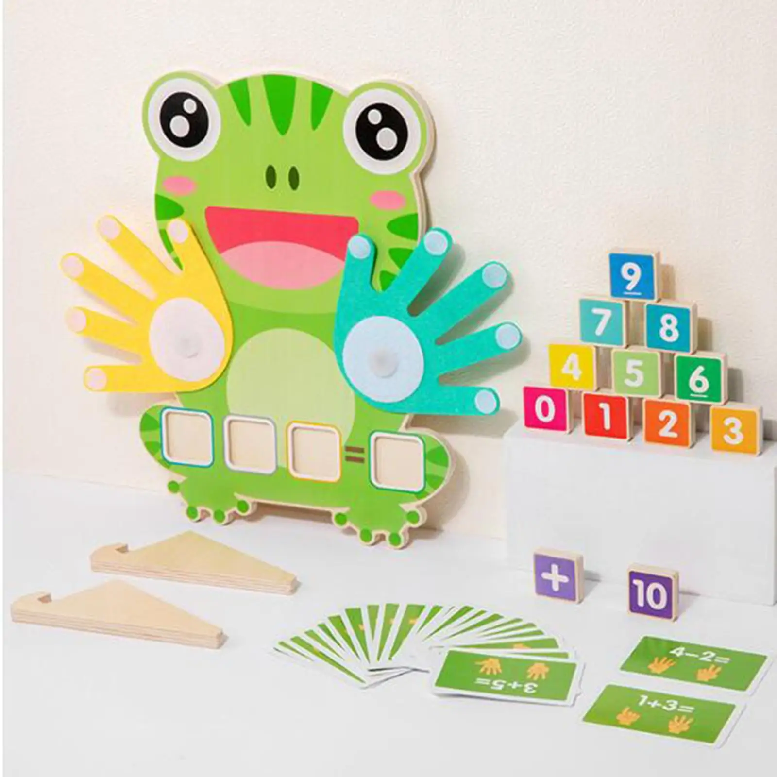 수학 계산 장난감 번호 손가락 계산 게임 장식 휴대용 장식품