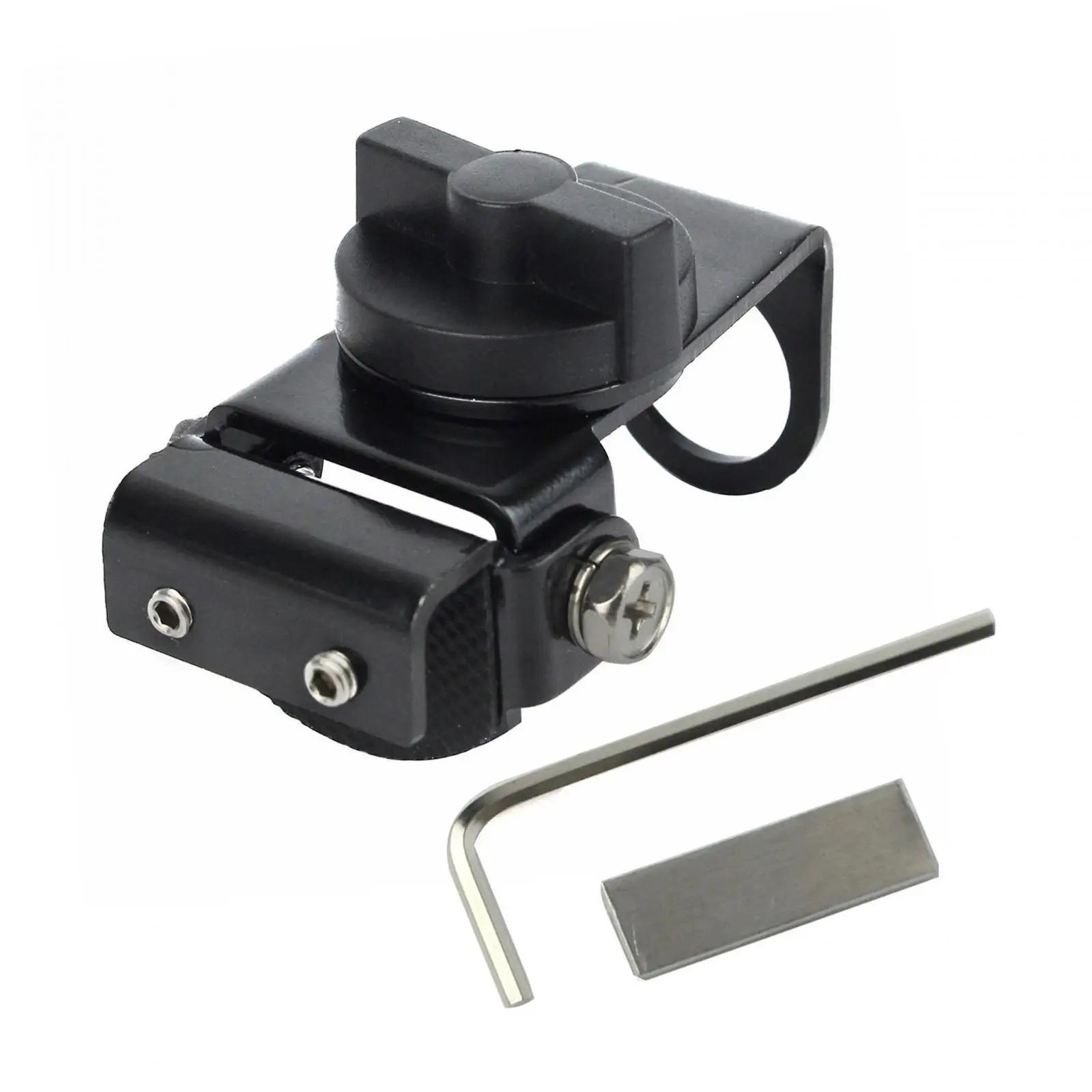 Rotatable Car Antenna Mounting Bracket Stainless Steel Base Quick Release Clip for Vehicle Radio Trunk Rack