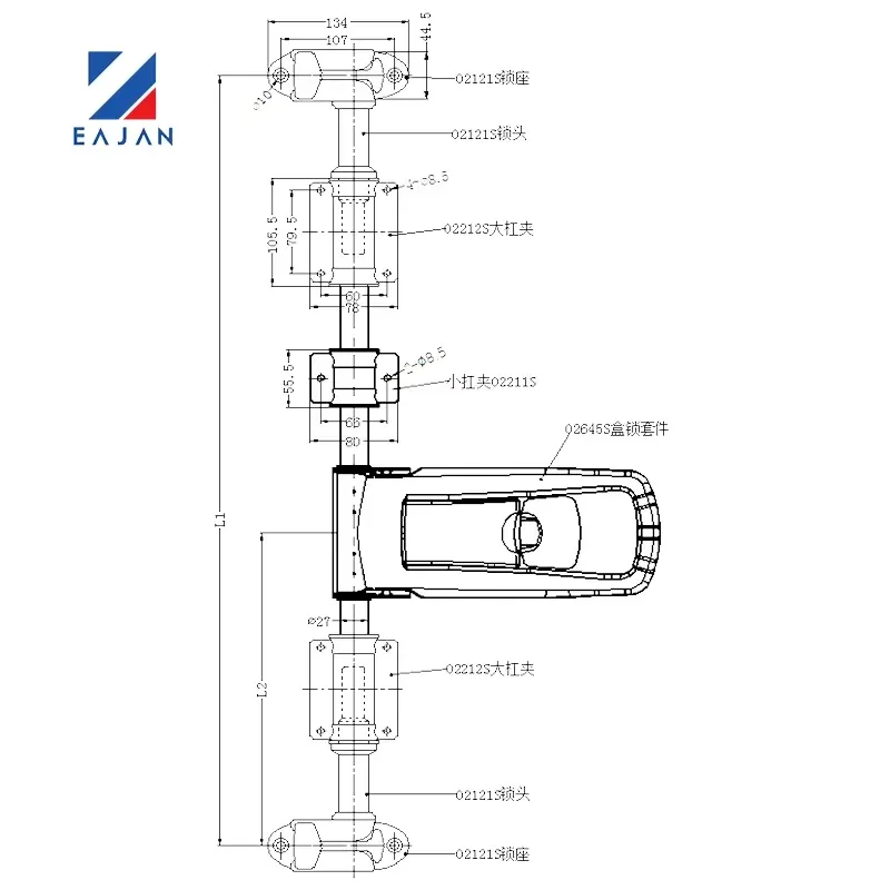 YINGJIA Refrigerated Stainless Steel Container Door and Hinges for Trucks Model 211245S