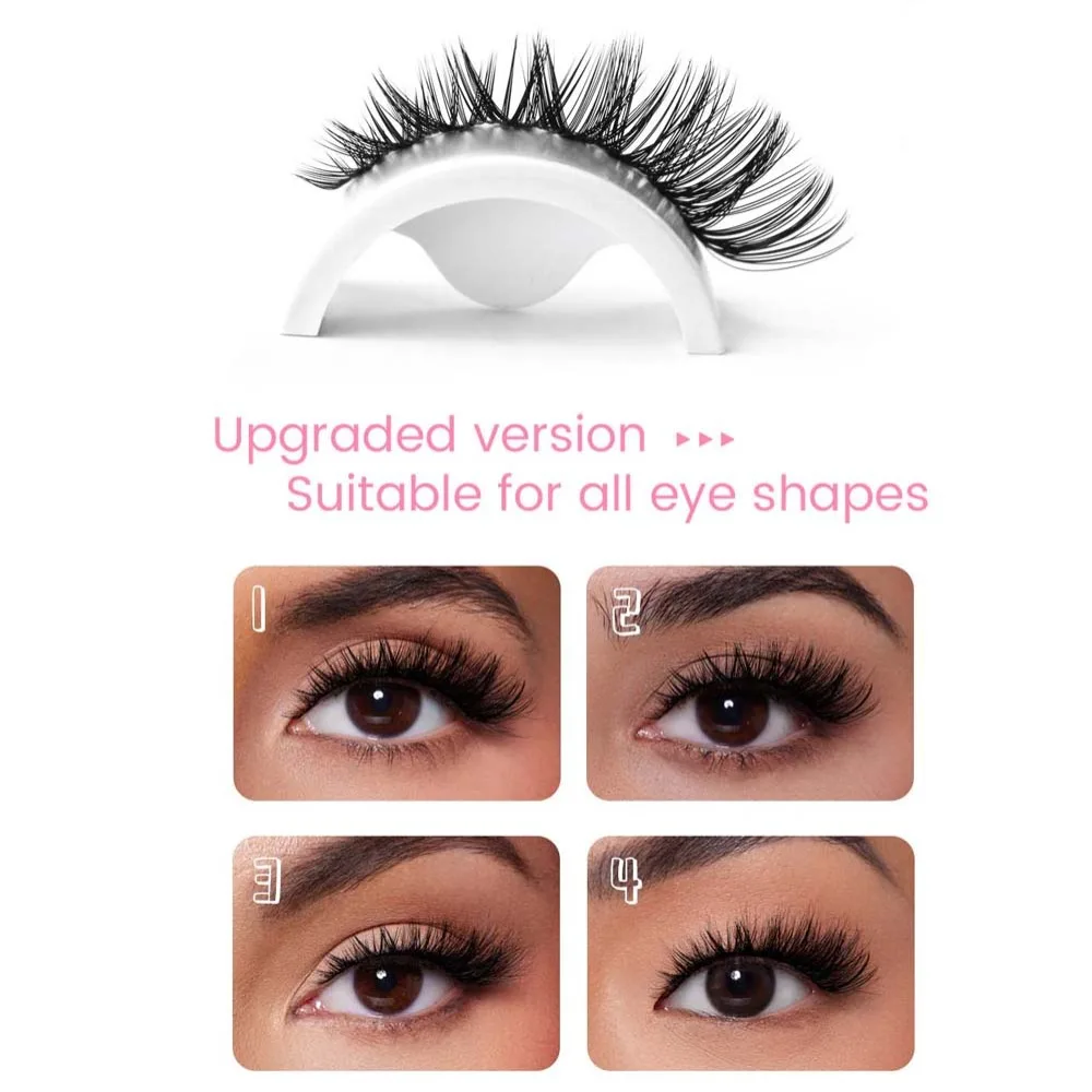 Wimperextensions L Curl Valse wimpers Gesegmenteerde schuine gevleugelde individuele clusterwimpers Natuurlijk Langdurig