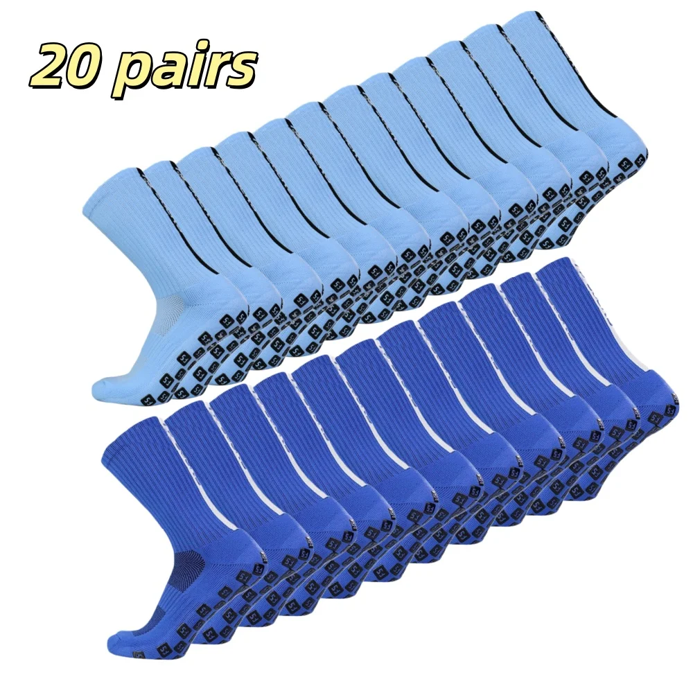 

20 пар/лот, чехол для футбольных носков, компрессионные гетры, впитывающие пот носки до икры