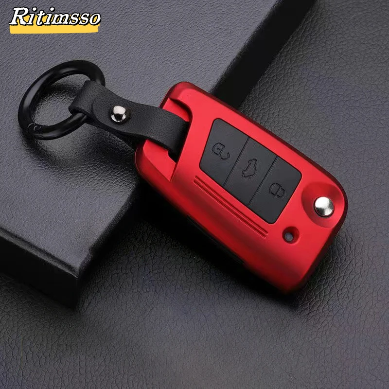 Auto Remote Sleutel Case Cover Voor Vw Volkswagen Golf 7 Mk7 Tiguan Mk2 Voor Seat Ateca Leon Fr 2 Ibiza Voor Skoda Octavia A7 Accessorie
