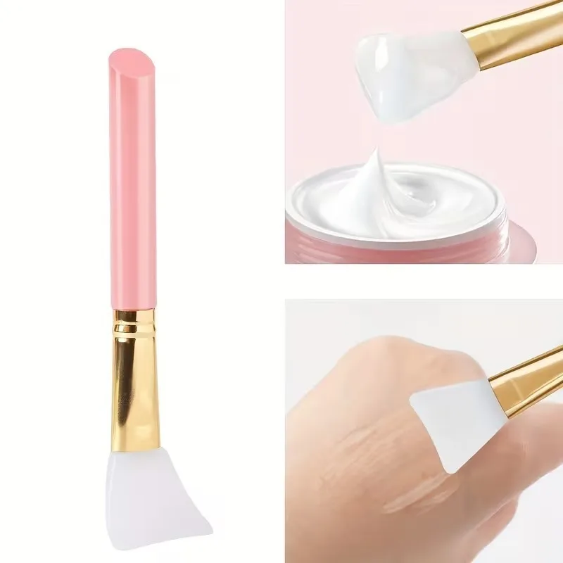 2/4/6PCS Black/White/Pink Silicone Facial Mask Brush Face Skin Care Tool Soft headed DIY Mud Film Brush Apply Face Beauty Tools
