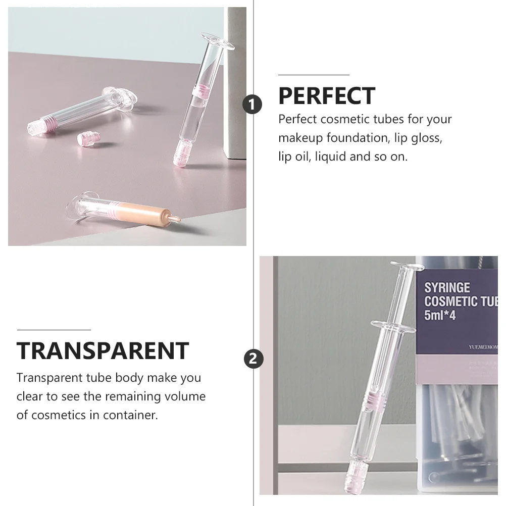 

1Set Lightweight Durable Lotion Dispenser Bottles Transparent Travel Makeup Foundation Liquid Container Assorted Colors