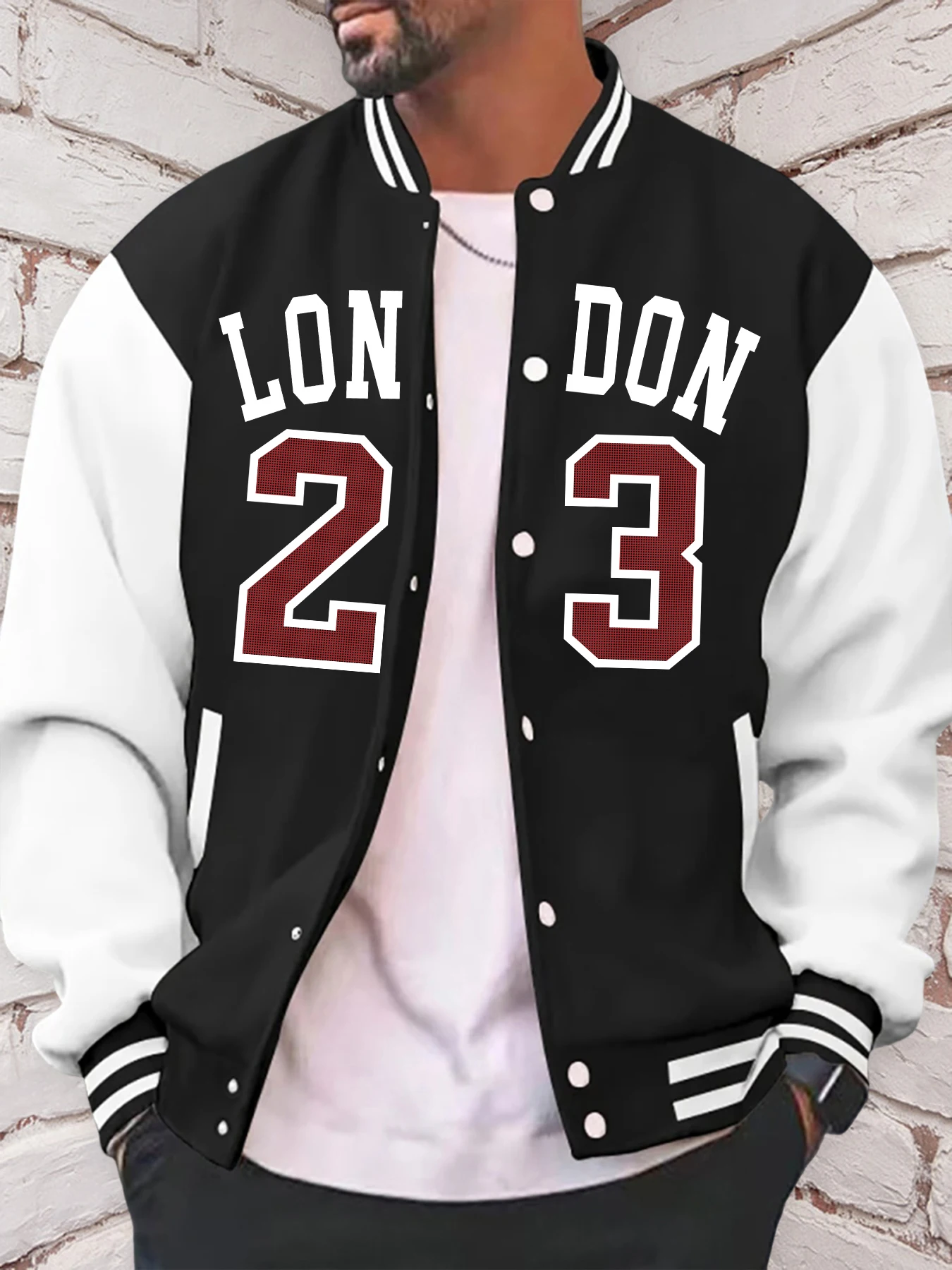 Greater London Men Baseball Uniform Lucky Number 23 Hoodie Fleece fur-liner American Jacket Man Soft Casual Spring Autumn Tops