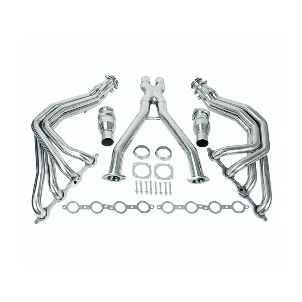 Exhaust Manifold Gasket Kit for 1997-2004 Chevy Corvette LS1 LS6 C5 5.7L Long Tube Exhaust Header with X-Pipe USA STOCK