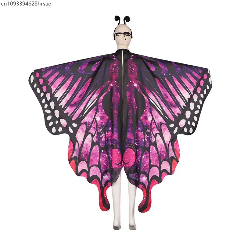 3 個の妖精の羽セット女性のための蝶の羽大人の蝶のケープの羽ドレスアップ