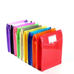 Folder Envelope Expansion File Wallet Storage File Folder With Snap Buckle And Pocket A4 A5 Size Waterproof Transparent File Bag
