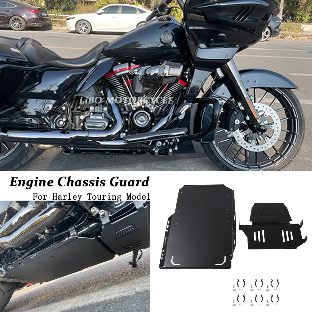 

NEW Skid Plate Lower Engine Chassis Protector For Harley Road Glide Street Glide 2018-2023 CVO Road Glide Street Glide 2021-2022