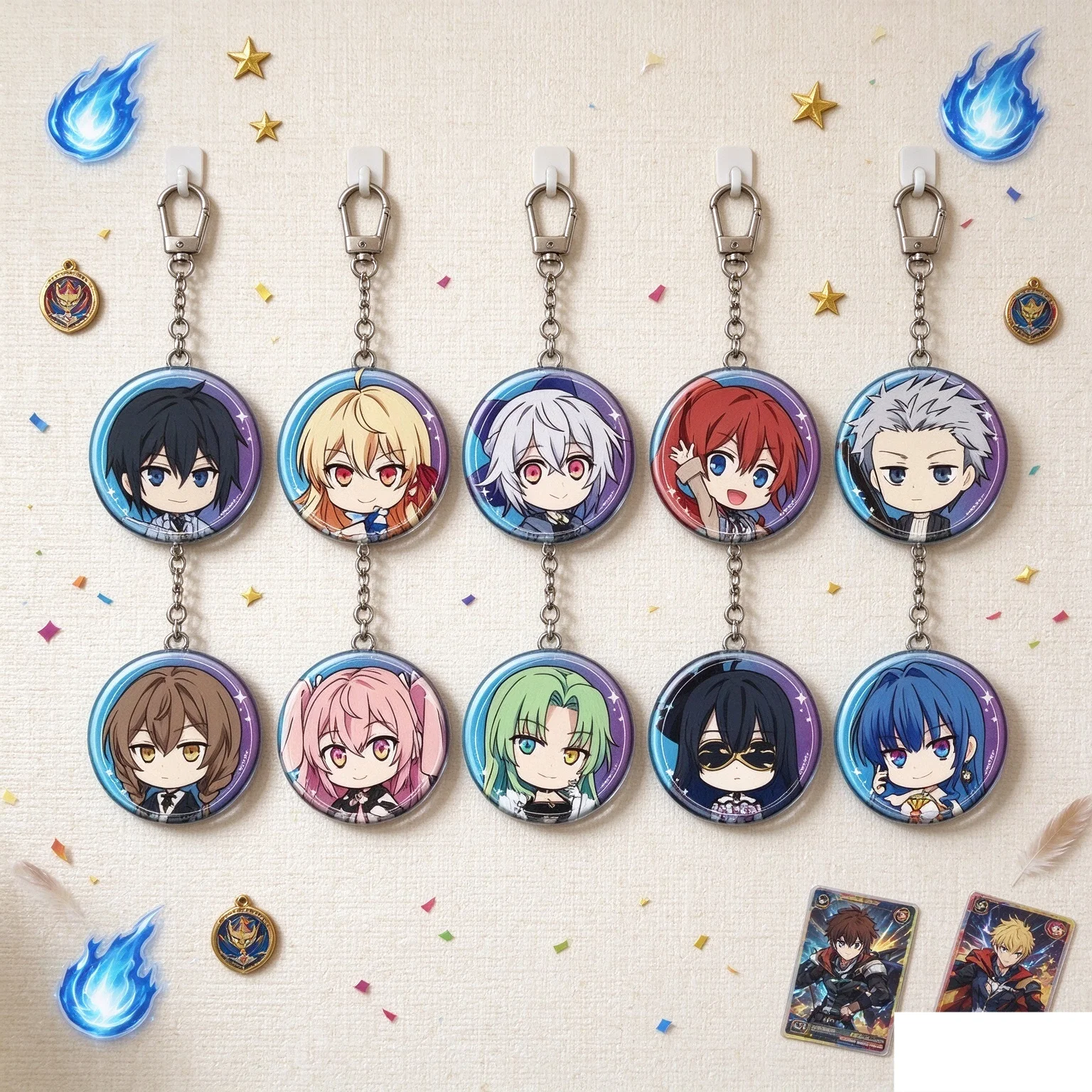 6cm Anime  Our Last Crusade Or The Rise Of A New World Bag Anime Cell Phone Pendant Exquisite Product Acrylic KeyRing Keychain