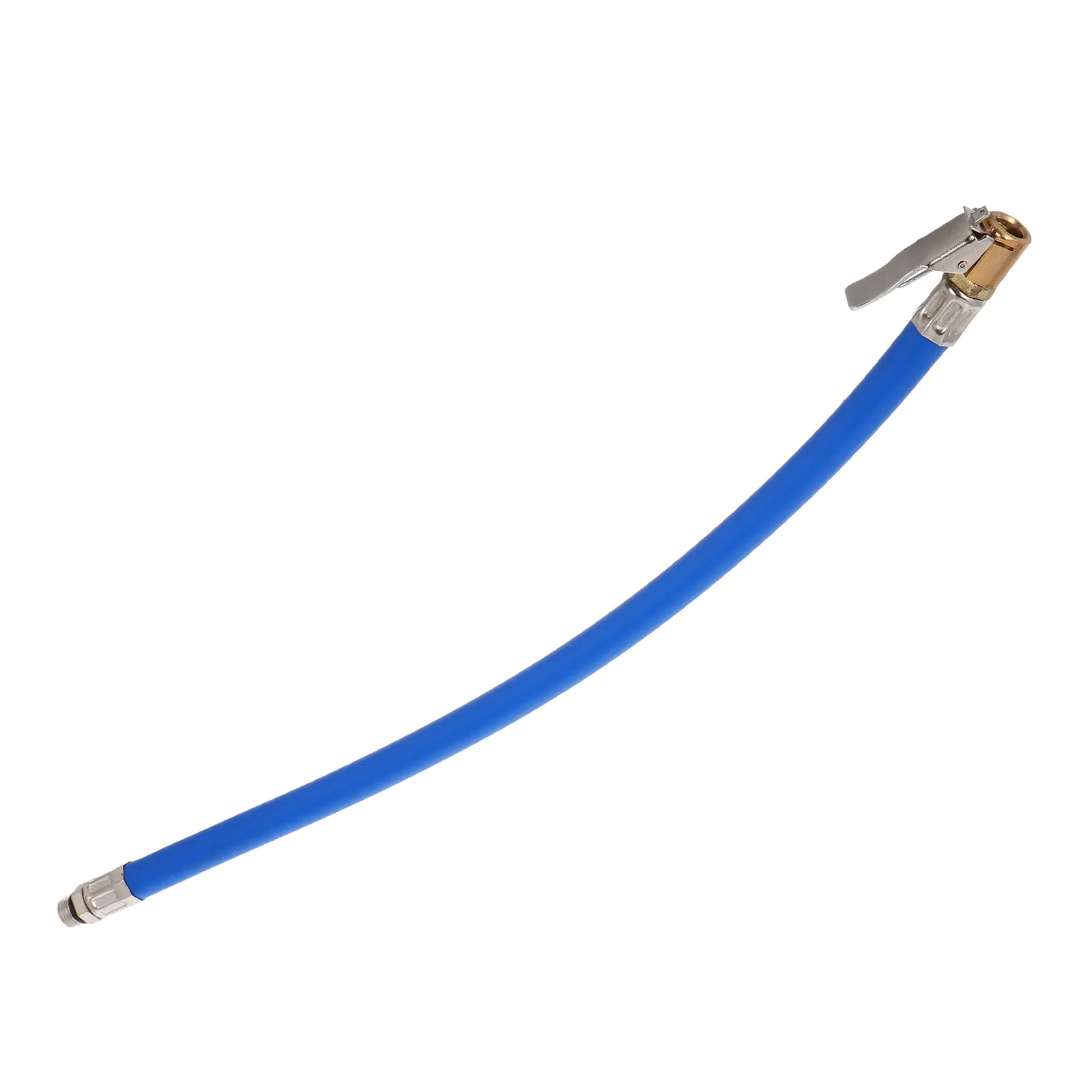 

Self-Locking Inflator Hose with Copper Head Blue Rubber Tube Fine Thread Valve Fast Tire Inflation Car Motorcycle Bike Air Chuck